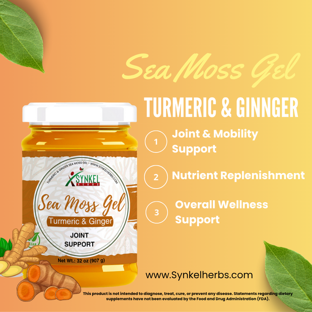 Turmeric & Ginger Sea Moss Gel