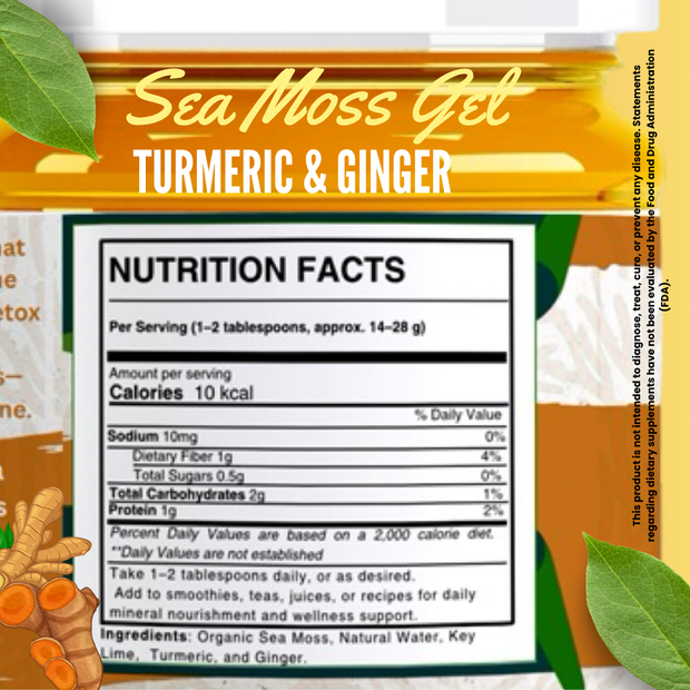 Turmeric & Ginger Sea Moss Gel